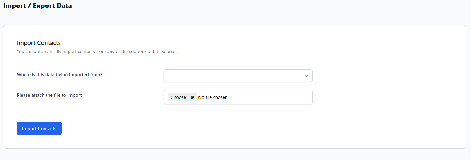 Account settings