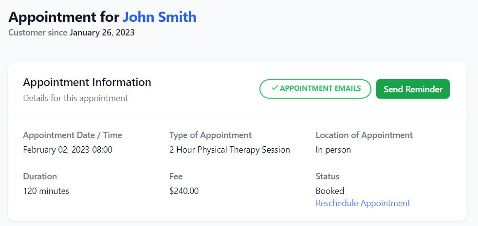 appointments
